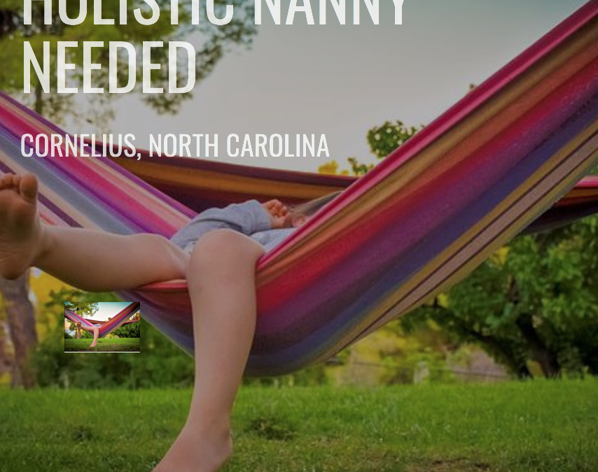 Holistic Nanny Wanted