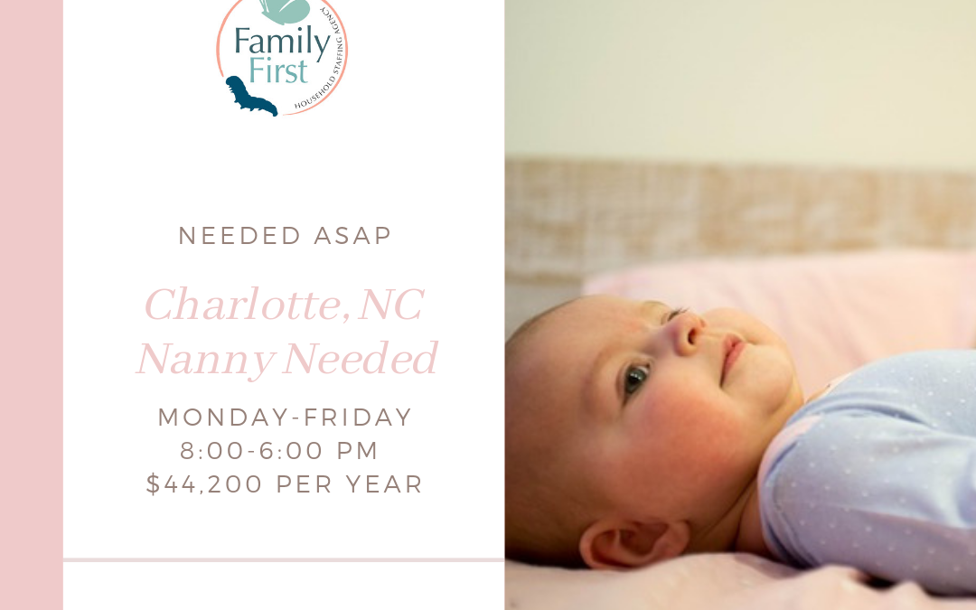 Active Nanny Needed in Charlotte, NC