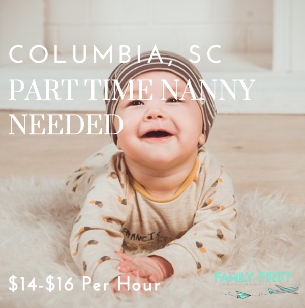 Part Time Nanny Needed – Columbia, SC